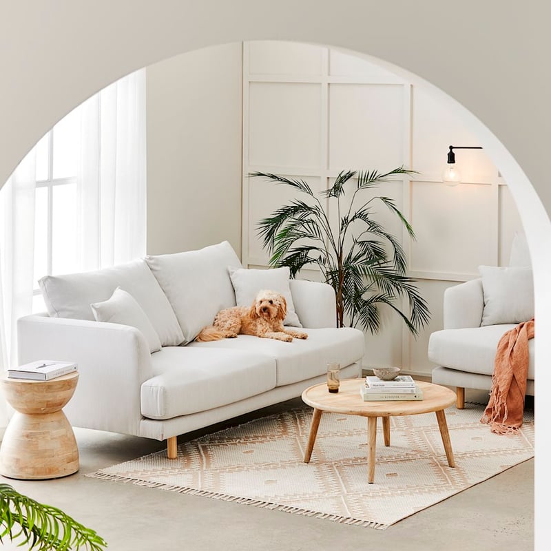 Virginia Natural 2 Seater Sofa