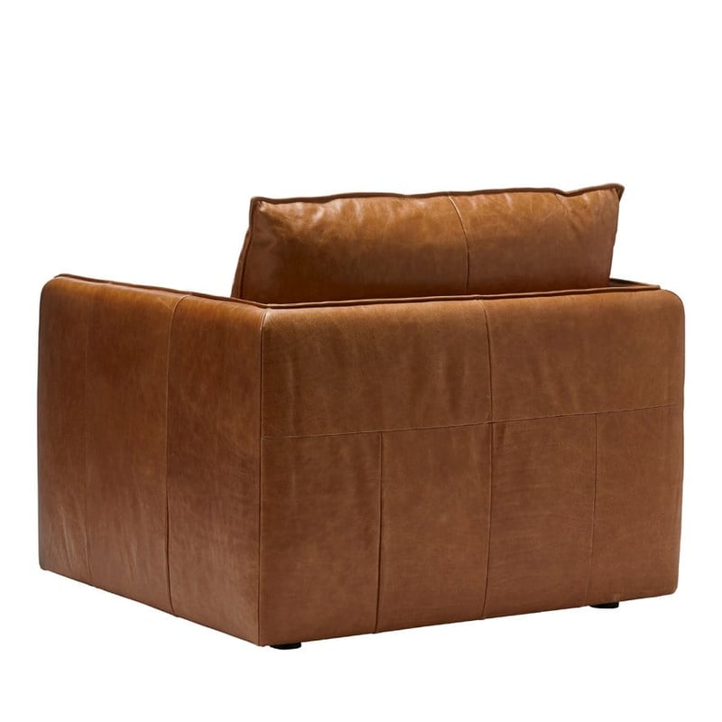 Atticus Tobacco Leather Armchair