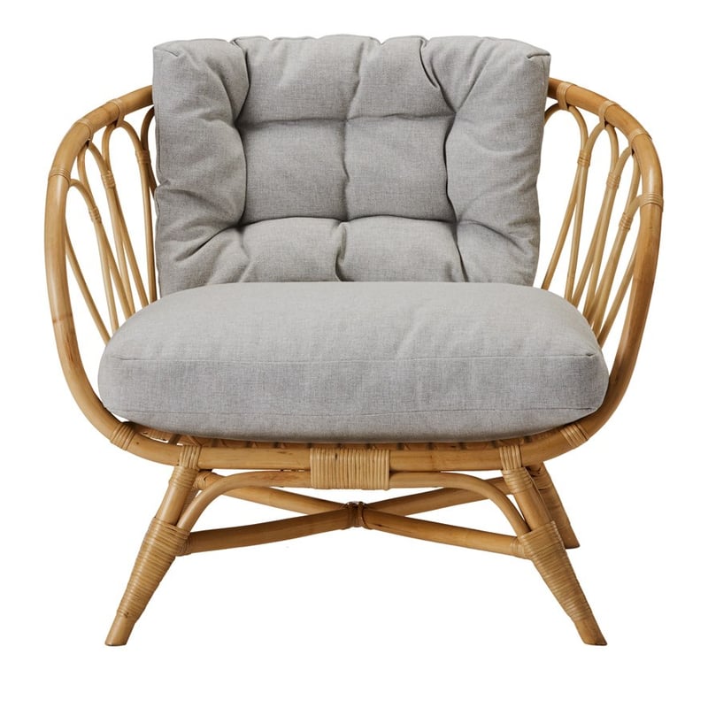 Capri Natural & Grey Rattan Loop Chair