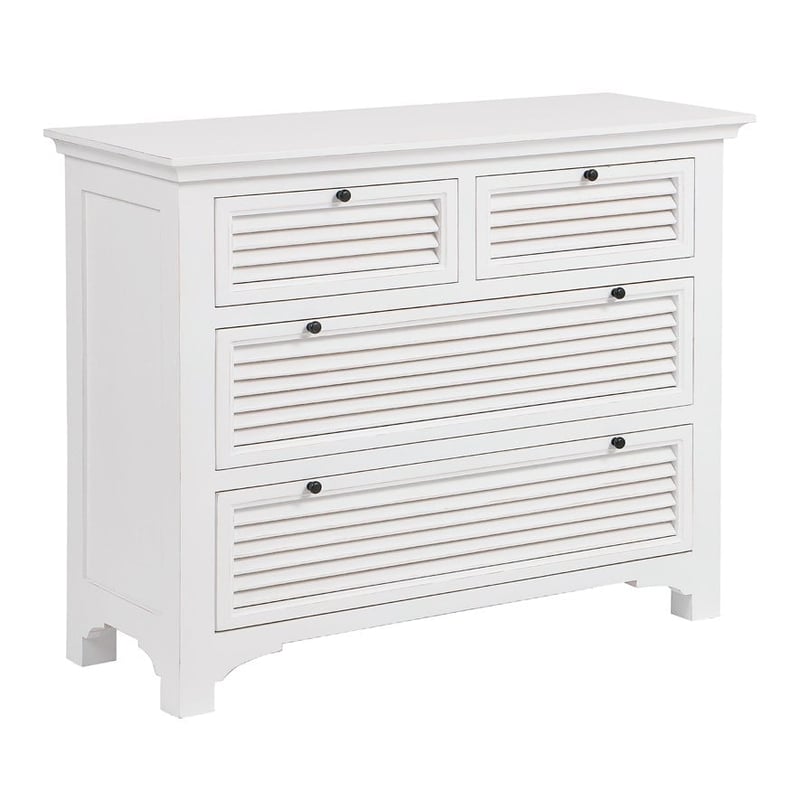 Flynn White 4 Drawer Chest
