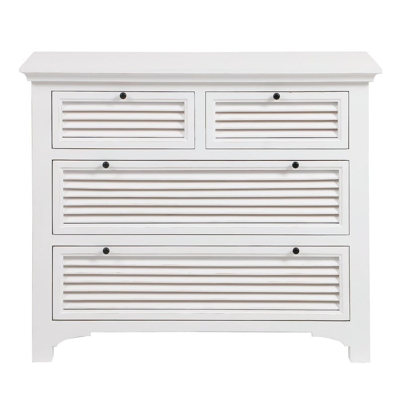 Flynn White 4 Drawer Chest