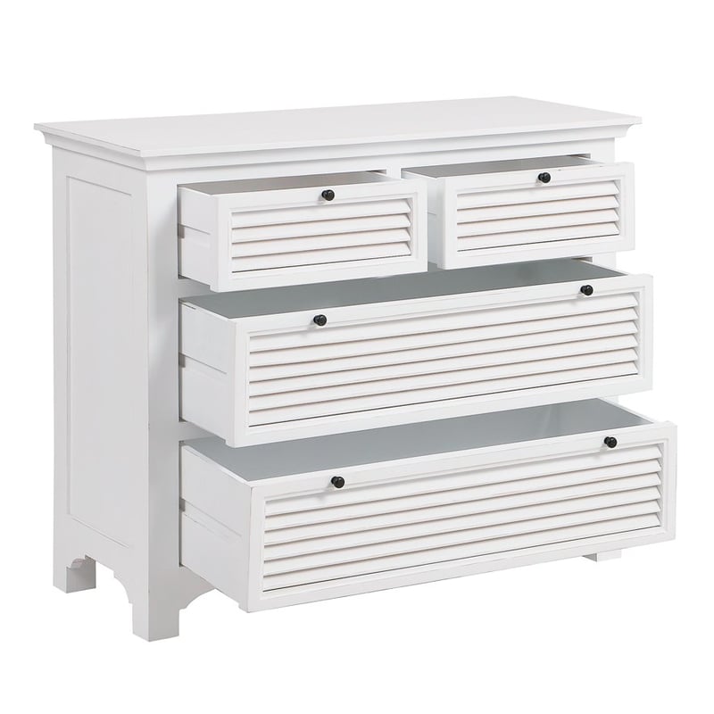 Flynn White 4 Drawer Chest
