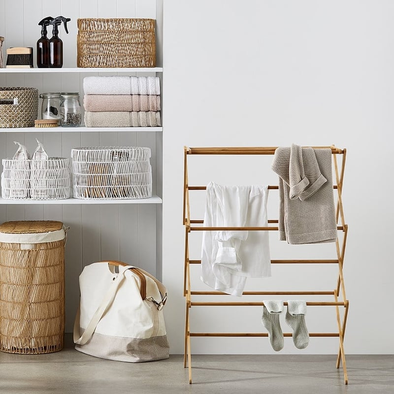 Bamboo Natural Folding Drying Rack