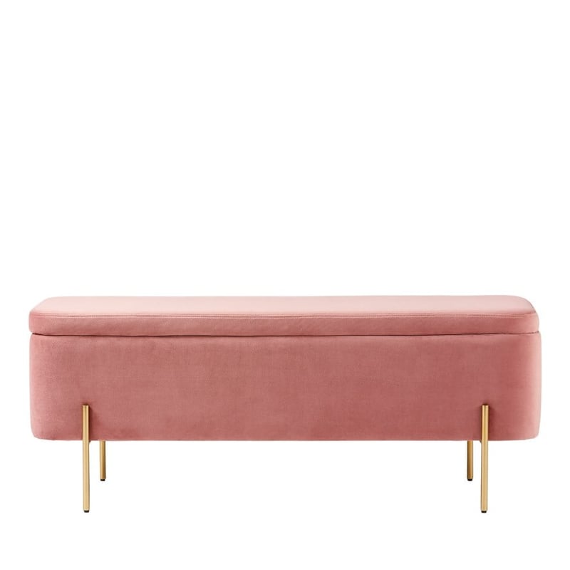 Francis Rouge Velvet Blanket Box