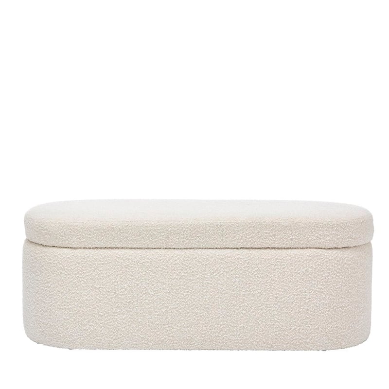 Memphis Cream Boucle Blanket Box 
