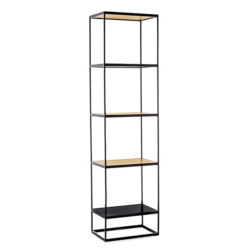 Bentley 5 Tiered Shelf Tower Black & Ash