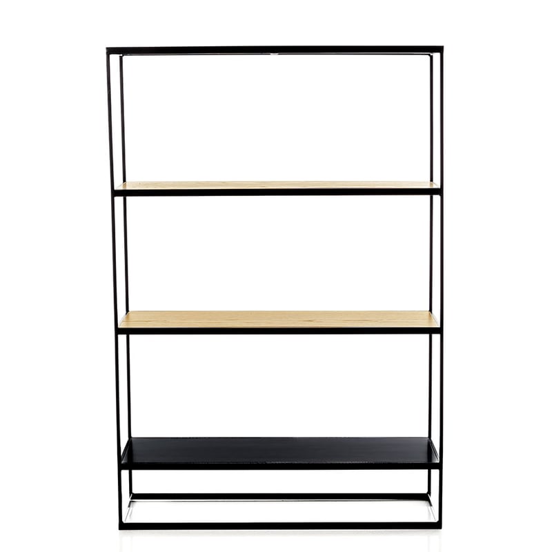 Bentley 4 Tiered Shelf Black & Ash