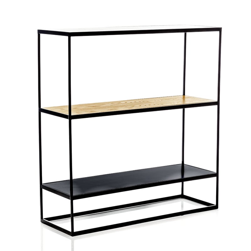 Bentley 3 Tiered Shelf Black & Ash