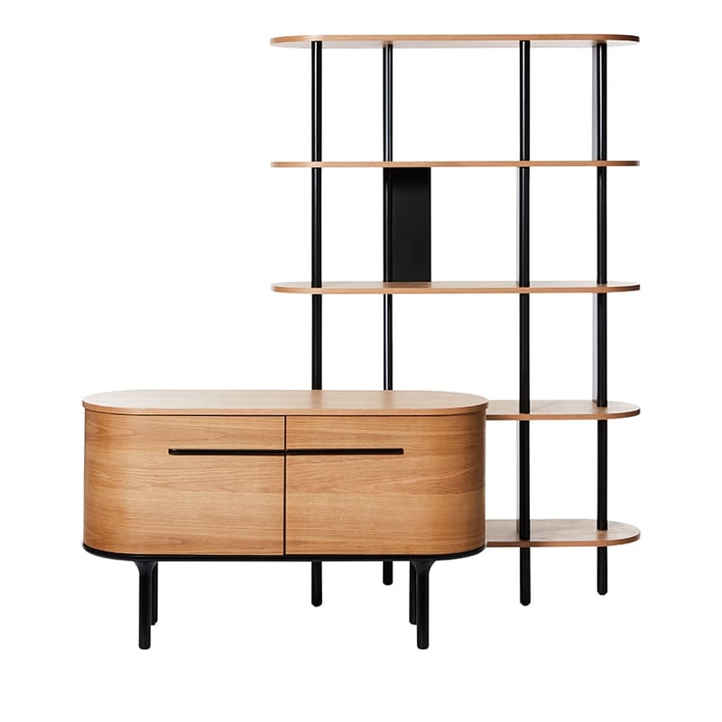 Yoko Furniture Collection Oak/Black Sideboard