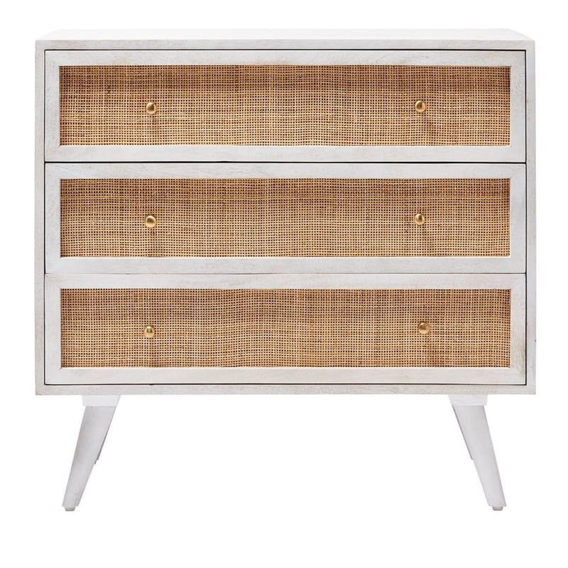 Anjuna White Wash 3 Drawer Chest 