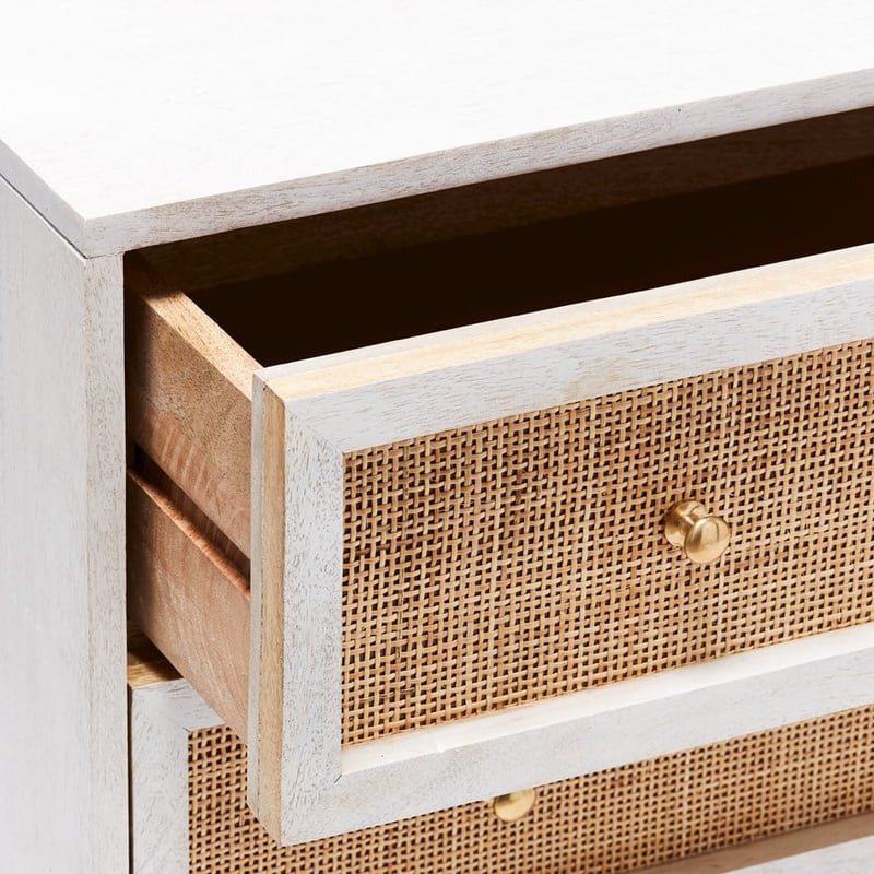 Anjuna White Wash 3 Drawer Chest 