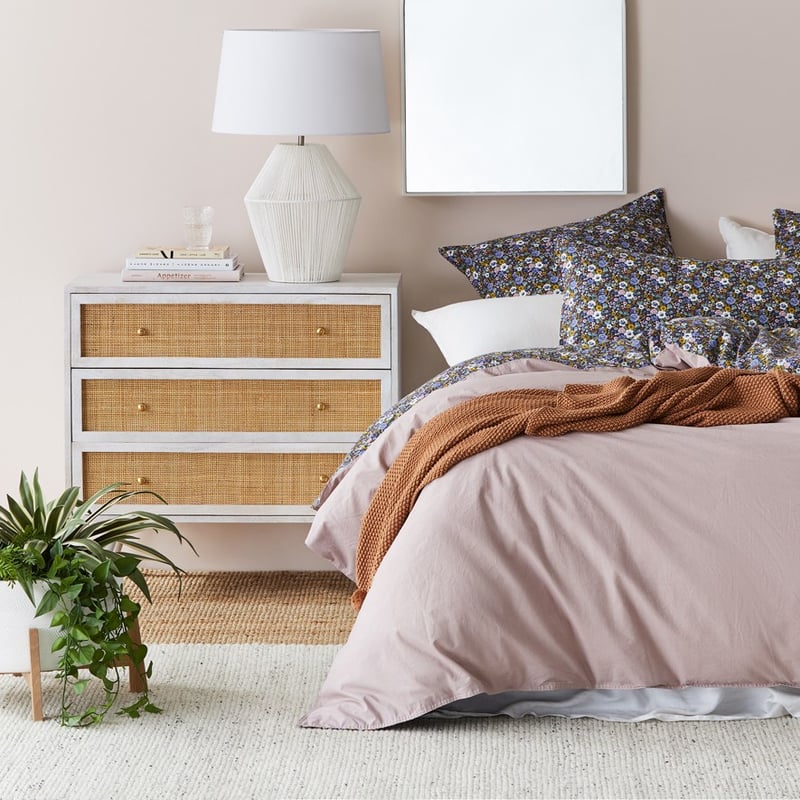 Anjuna White Wash 3 Drawer Chest 