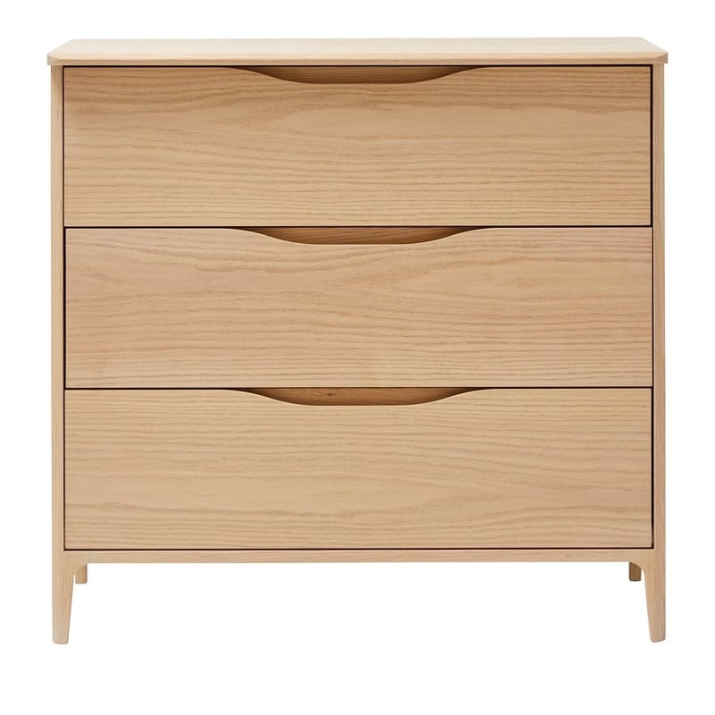 European Collection Adana Natural Timber 3 Drawer Chest