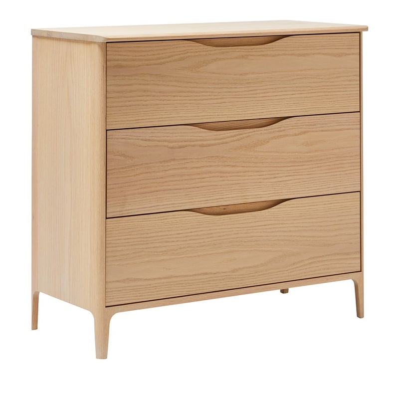 European Collection Adana Natural Timber 3 Drawer Chest