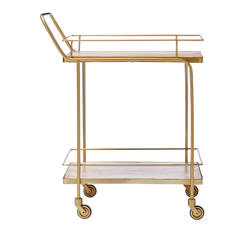 Anjuna Natural & Gold Bar Cart