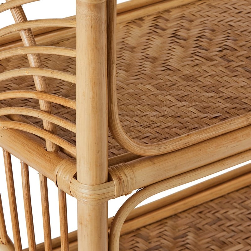 Marrakesh Rattan Honey 5 Tiered Bookshelf