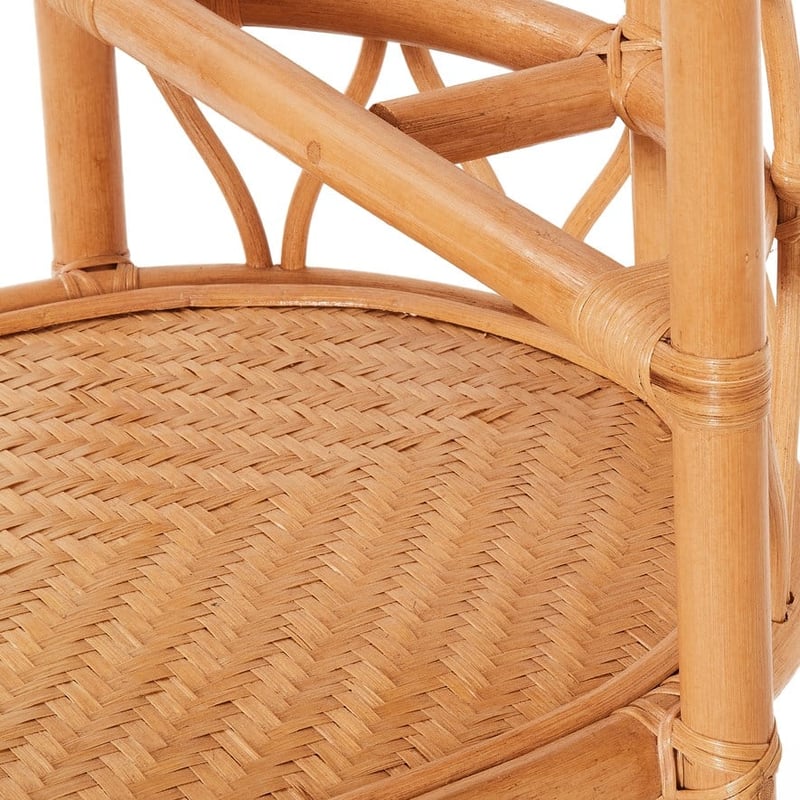 Capri Honey Rattan Bar Trolley