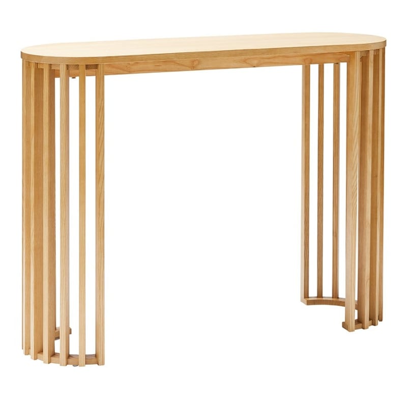 Slat Oak Console