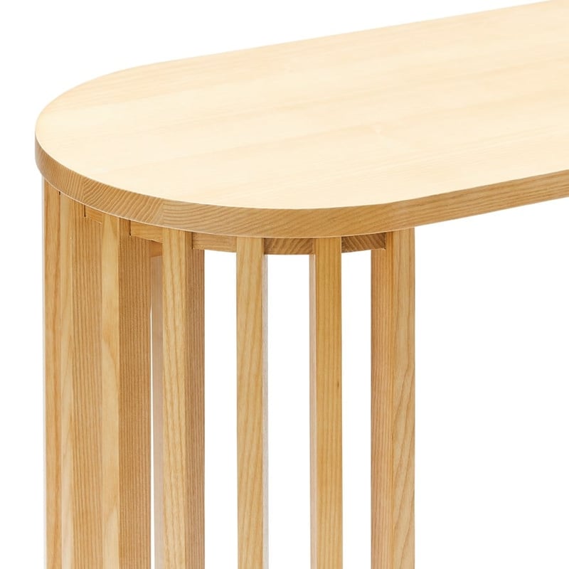 Slat Oak Console