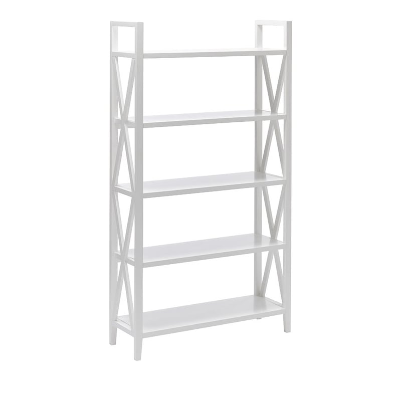 Mornington White 5 Tier Bookshelf
