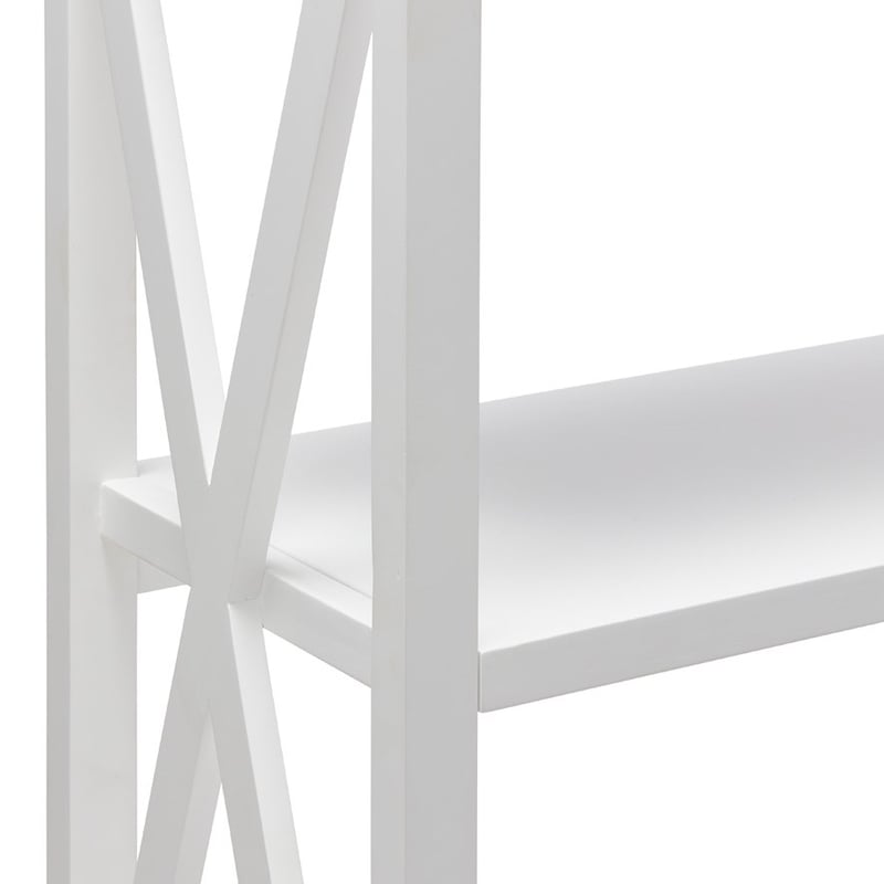 Mornington White 5 Tier Bookshelf