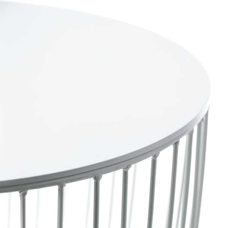 Element Round Side Table White
