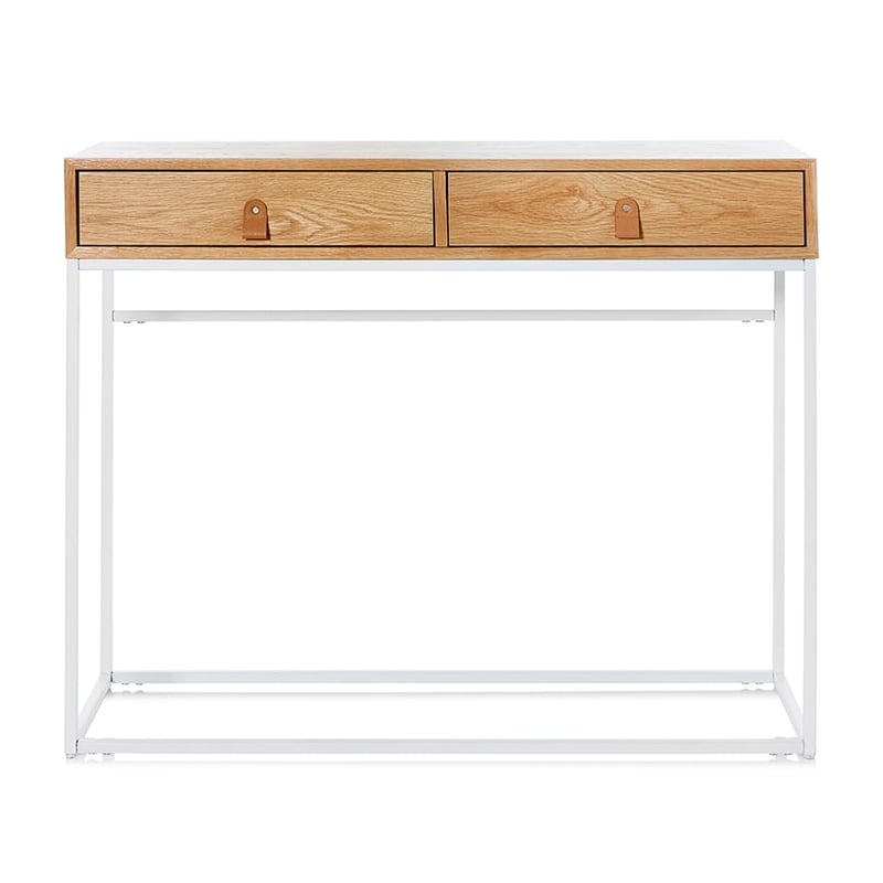 Milo Console Natural & White