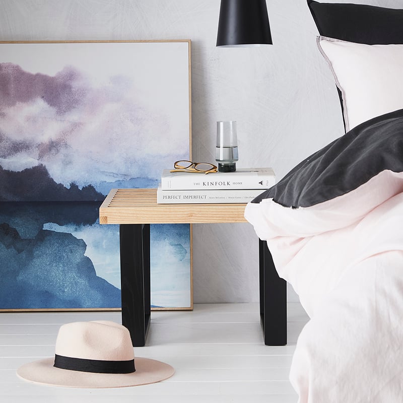 Anton Side Table/Stool Ash & Black 