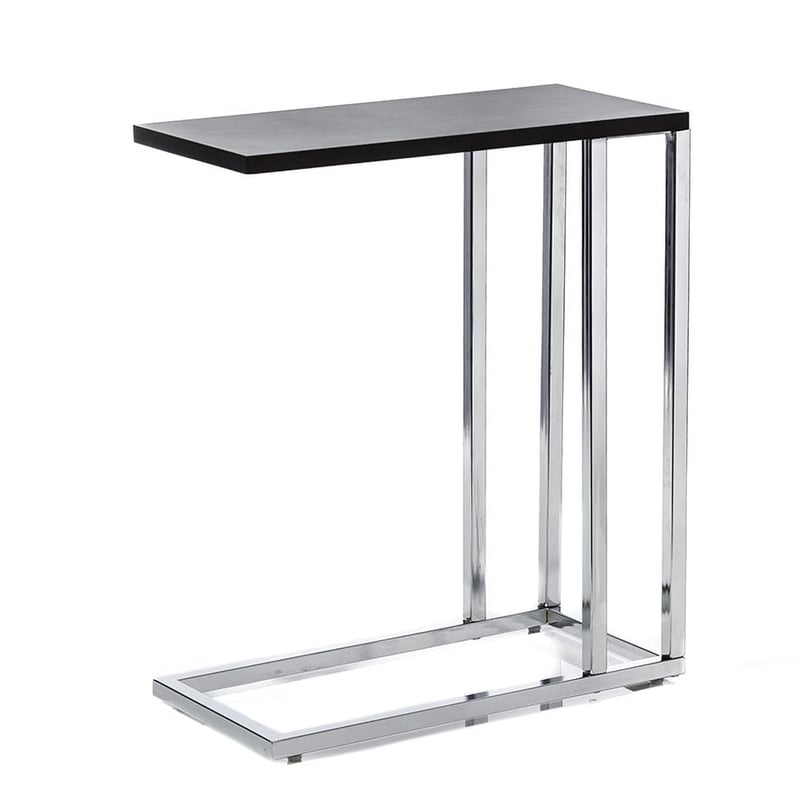 Ballarat C Table Chrome & Black