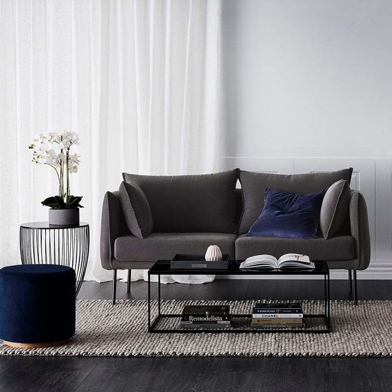 Bentley Coffee Table Black Smoked Glass