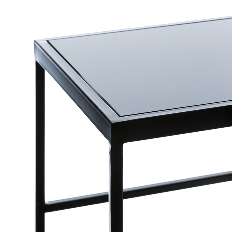 Bentley Console Black Smoked Glass