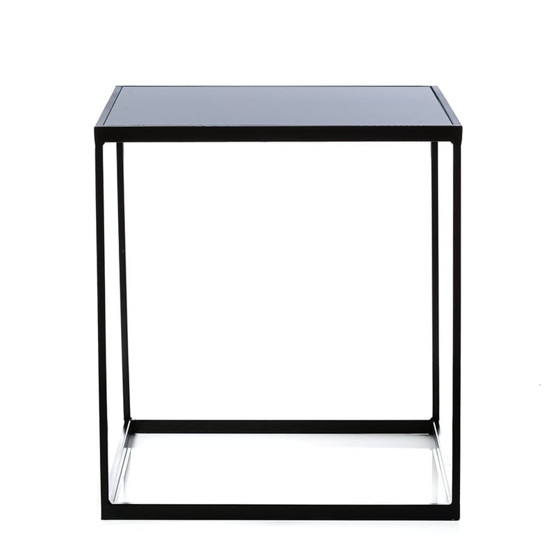 Bentley Side Table Black Smoked Glass