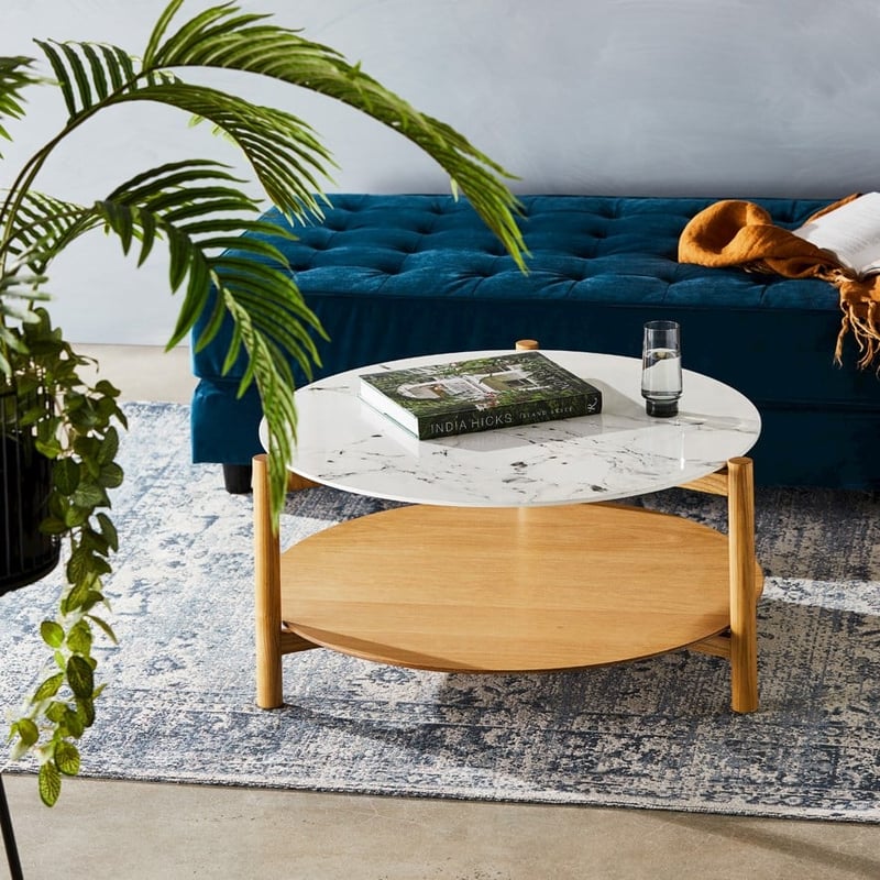 Camilla Collection Coffee Table Marble & Ash