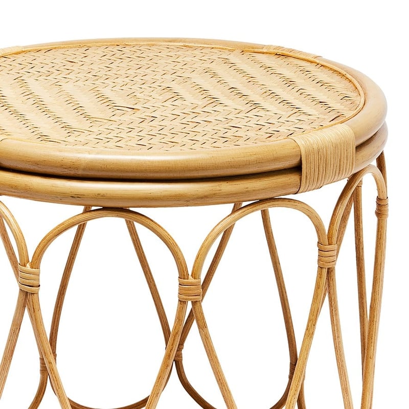 Bahama Rattan Honey Loop Side Table