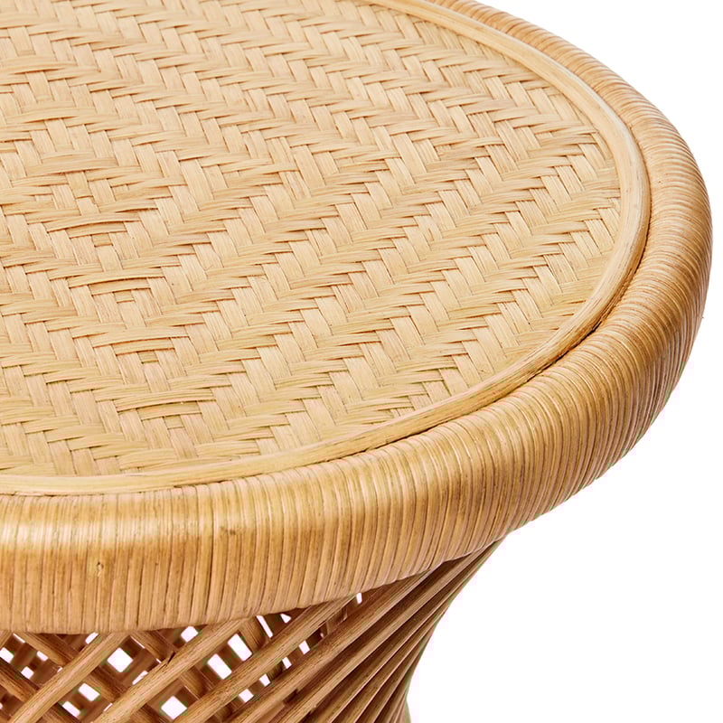 Bahama Rattan Honey Emmanuelle Round Side Table