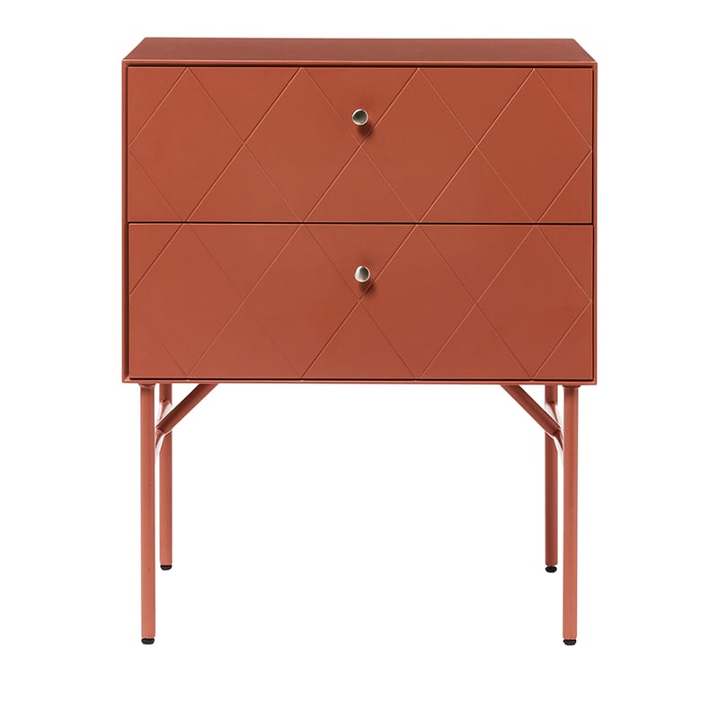 Modena 2 Drawer Jarrah Bedside Table 