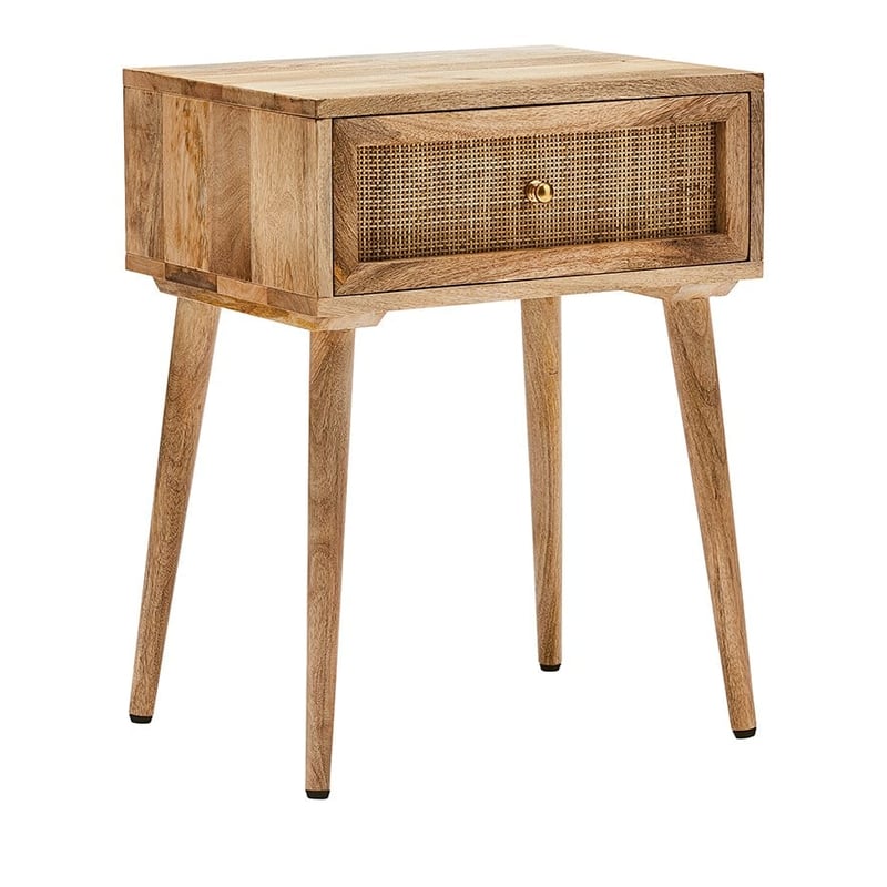 Anjuna Natural 1 Drawer Bedside Table
