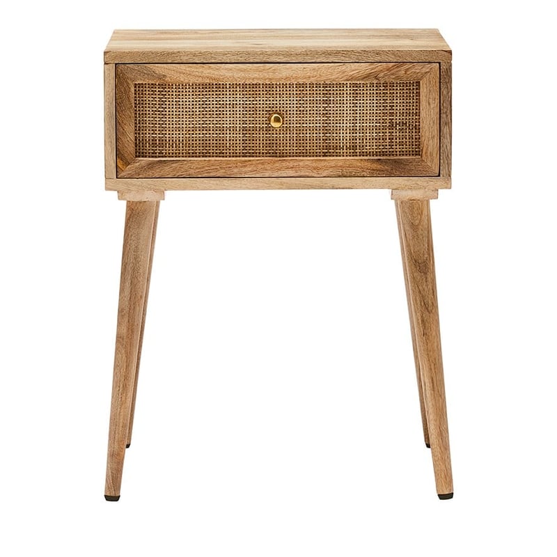 Anjuna Natural 1 Drawer Bedside Table
