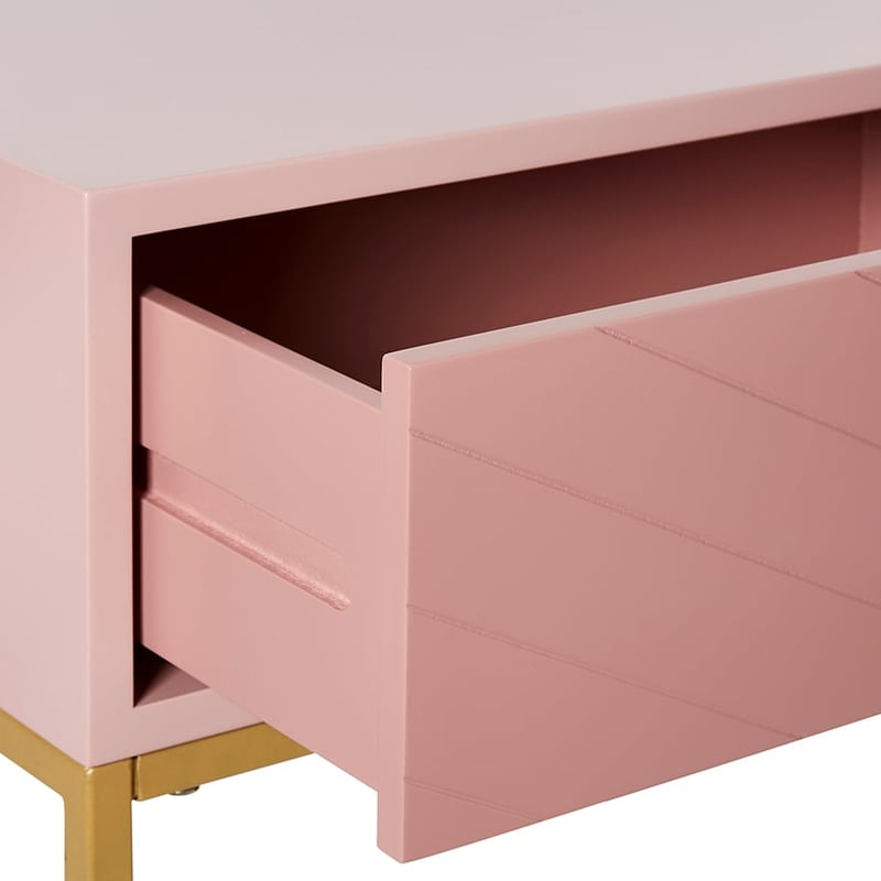 Sienna Collection Side Table Pink & Gold