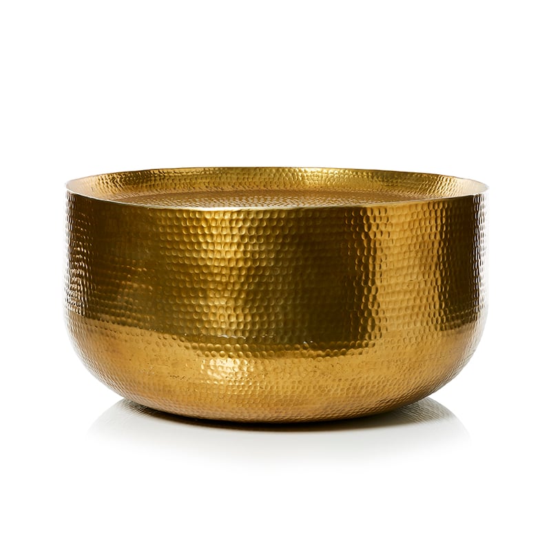 Cochin Beaten Metal Coffee Table Brass