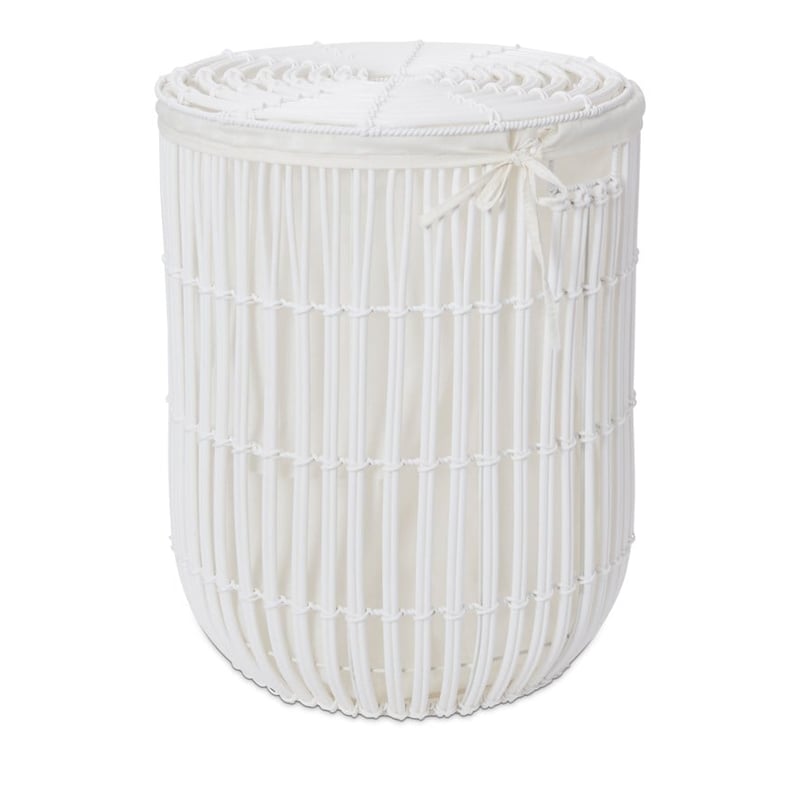 Echo White Laundry Basket