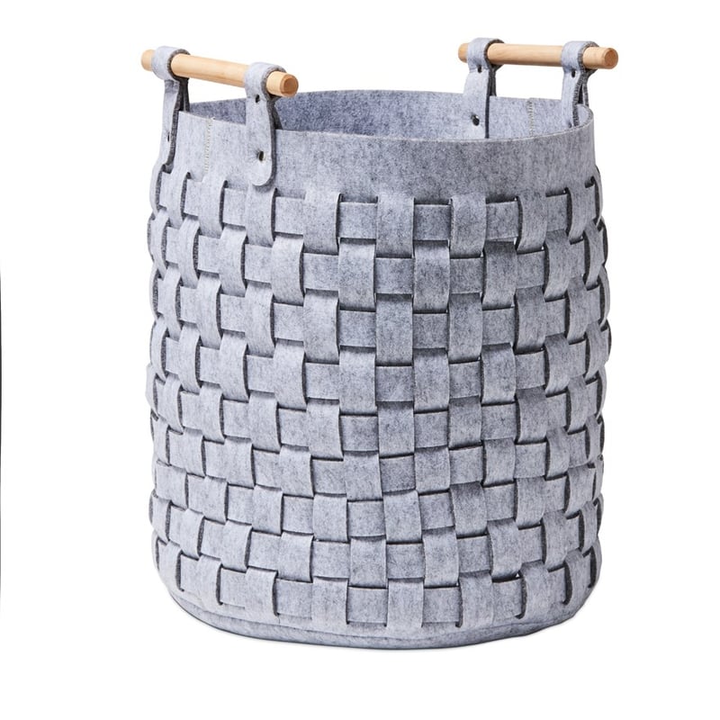 Quinn Light Grey Laundry Basket