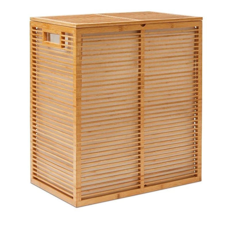 Floyd Bamboo Double Laundry Basket