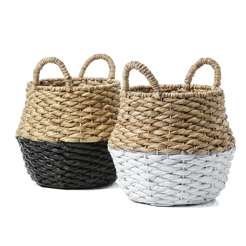 Bilbao Basket White & Natural 