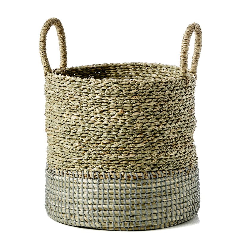 Mosman Basket Grey & Natural 