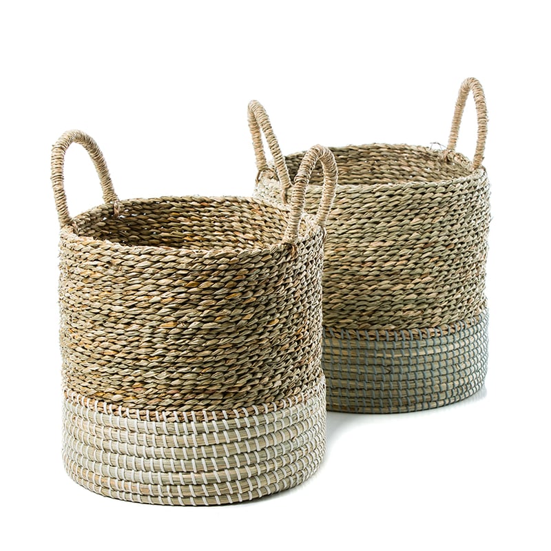 Mosman Basket Grey & Natural 