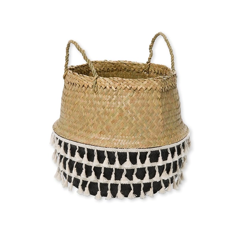 Collapsible Basket Hippy White & Black 