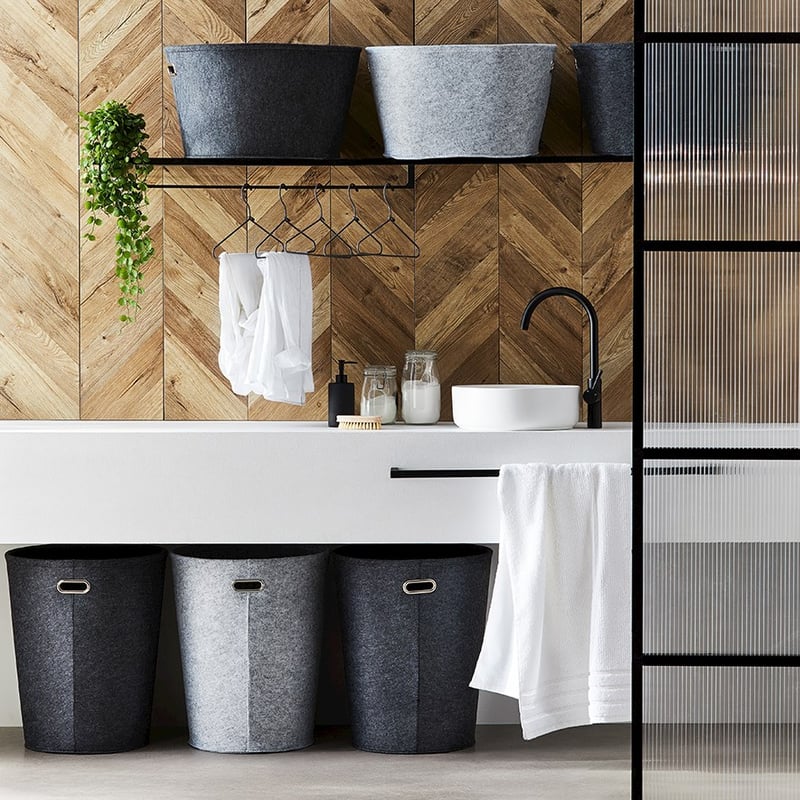 Lindemann Grey Large Basket 