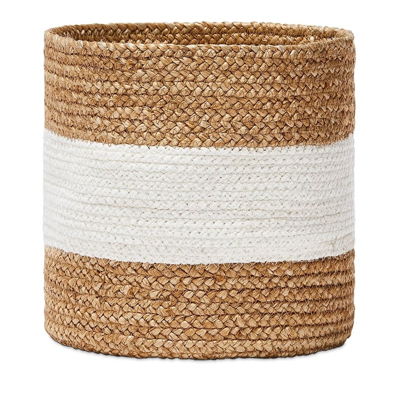 Tivoli Banded Natural Coastal Basket 