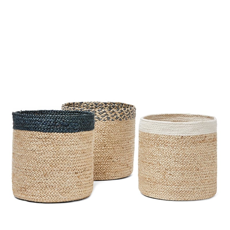 Tivoli Coastal White & Natural Basket 